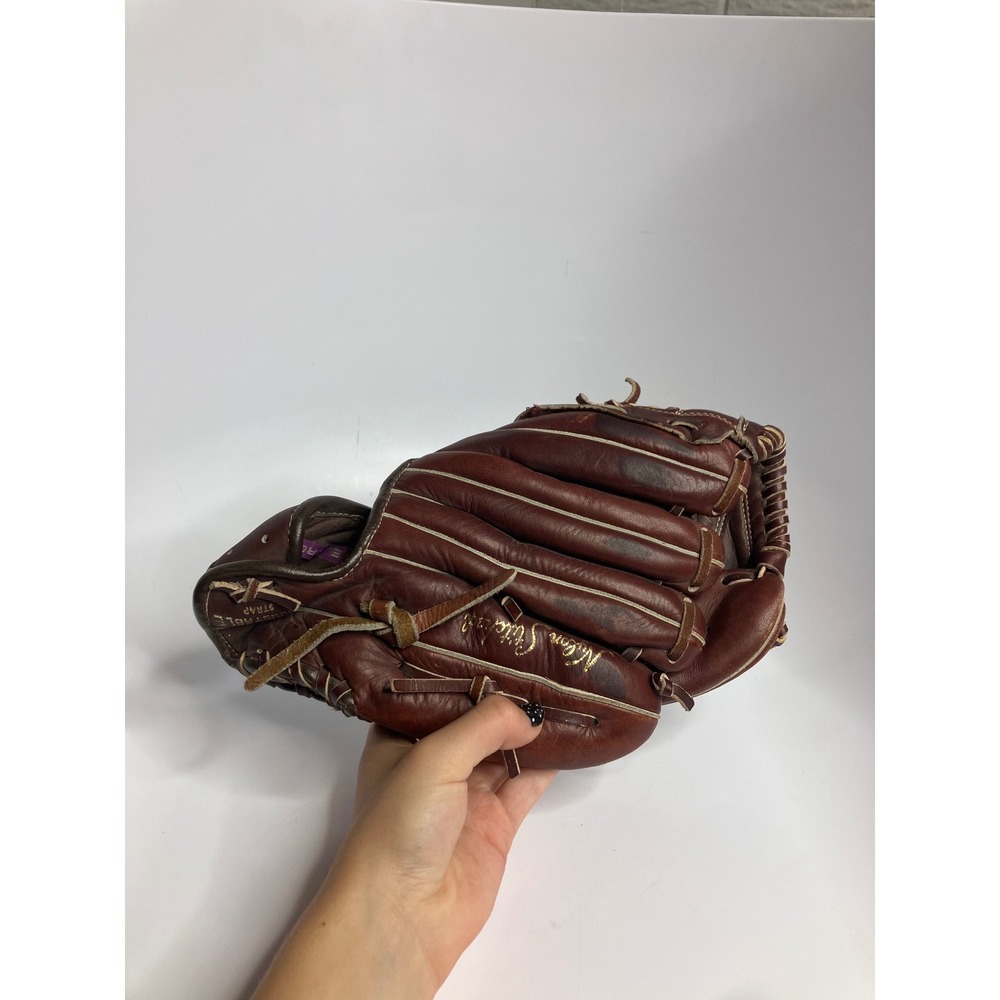 Sears Baseball Glove Kids OS Brown Good Top Grain Leather Vintage 1970s